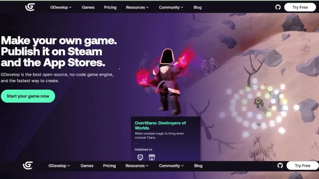 gdevelop io ai Game Tool