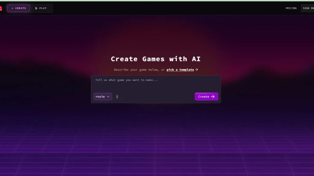 rosebud ai game tool